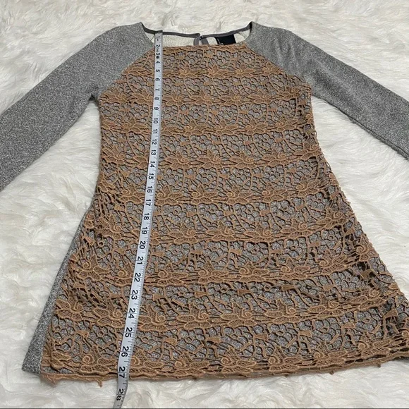 ANTHROPOLOGIE Dolan Lace Sweater Mini Dress - Picture 3 of 7